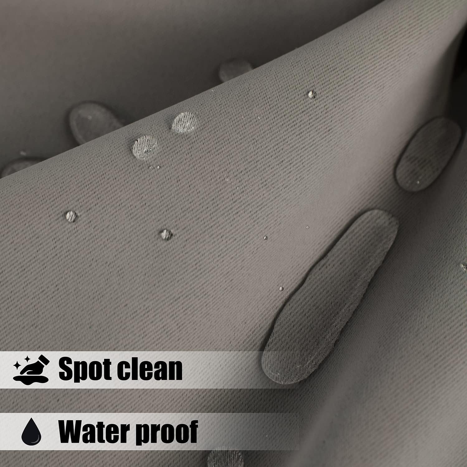 BONZER Waterproof Indoor/Outdoor Curtains for Patio - Thermal Insulated, Sun Blocking Grommet Blackout Curtains for Bedroom, Porch, Living Room, Pergola, Cabana, 2 Panels, 52 x 84 inch, Vintage Linen